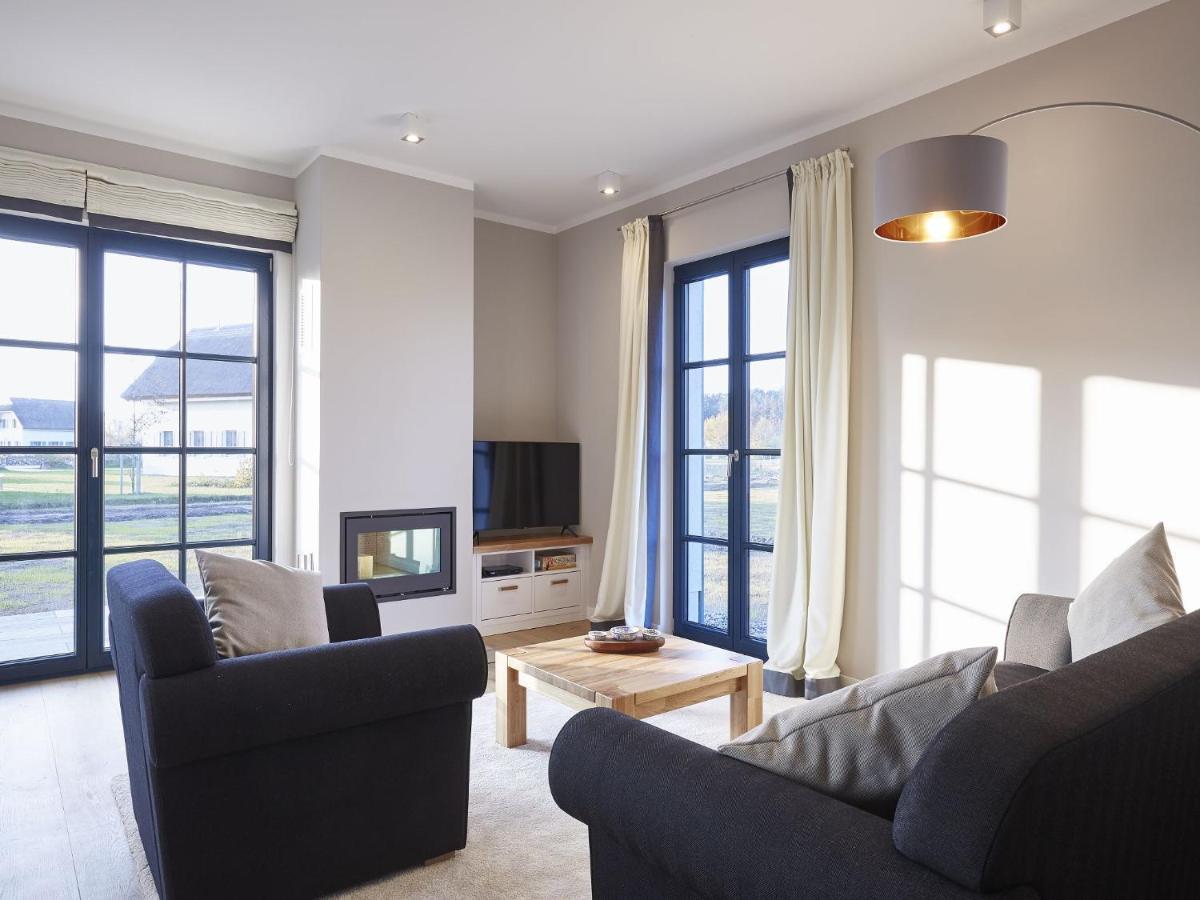 Reetland Am Meer - Premium Reetdachvilla Mit 3 Schlafzimmern, Sauna Und Kamin F07 德兰斯克 外观 照片