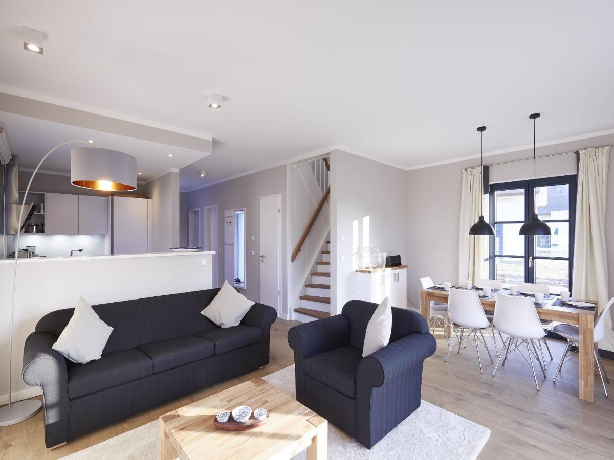 Reetland Am Meer - Premium Reetdachvilla Mit 3 Schlafzimmern, Sauna Und Kamin F07 德兰斯克 外观 照片